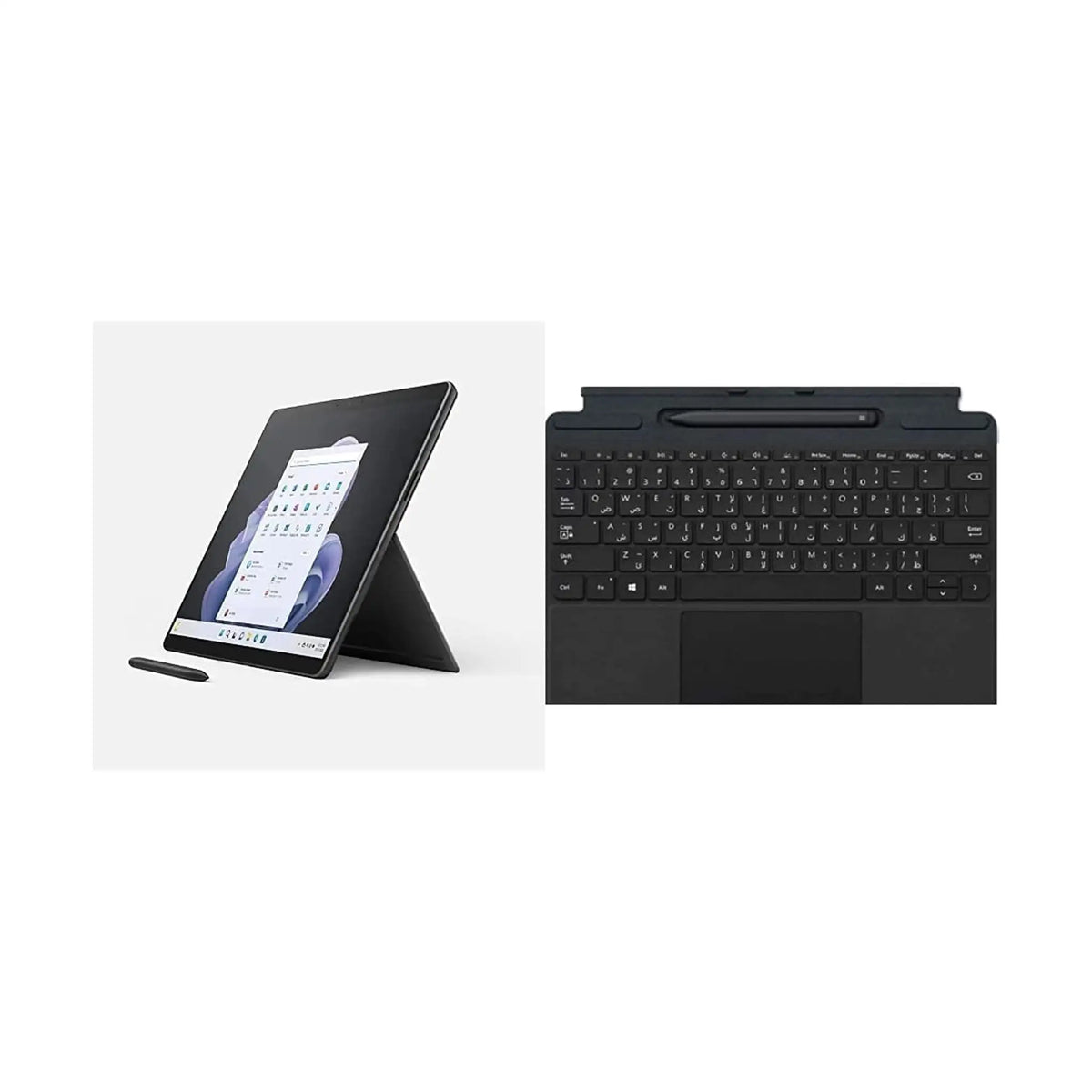 Microsoft Surface Pro 9 - Black - With Keyboard and Slim Pen