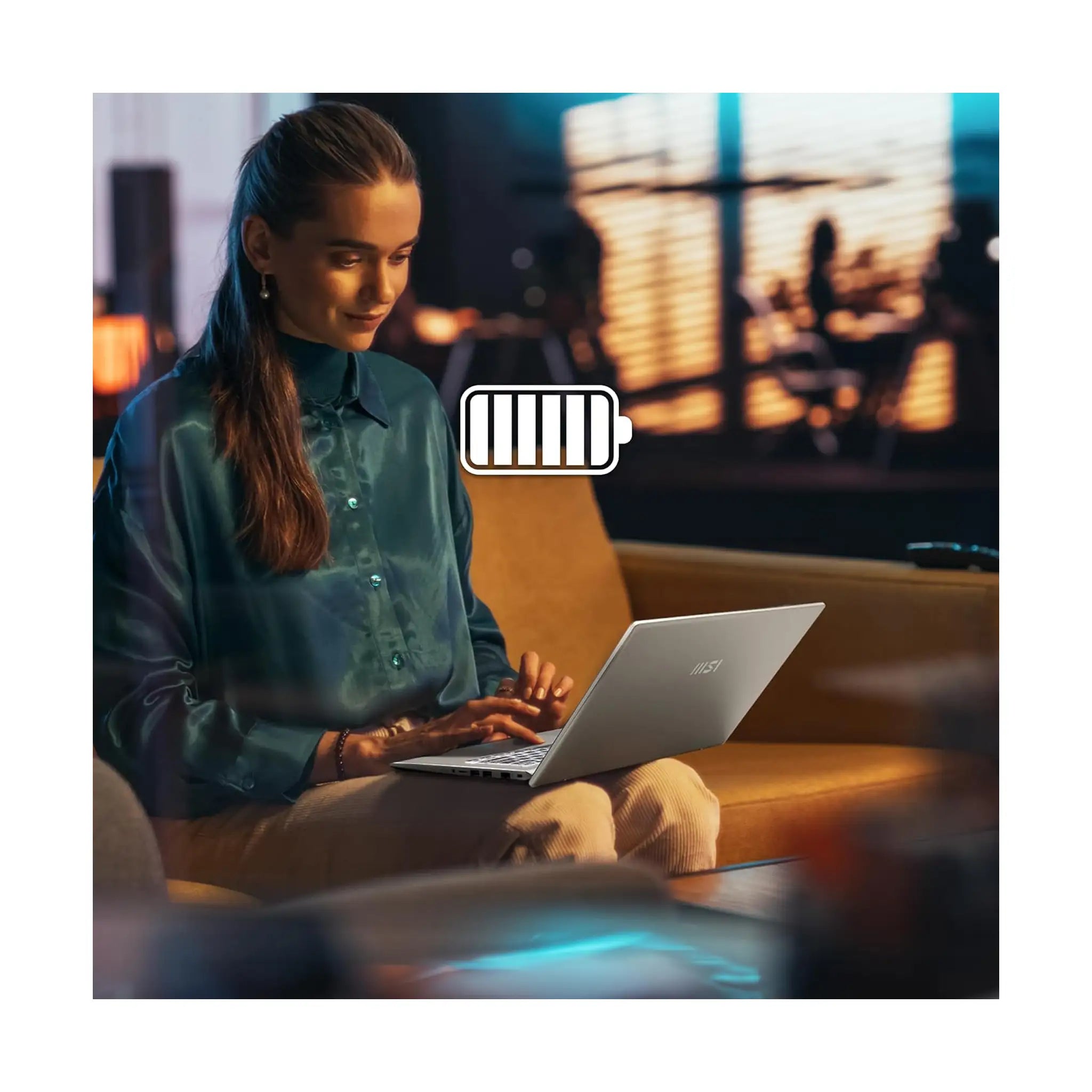 MSI Modern 14 F13MG Slim Laptop (2024) – 14" FHD IPS-Level, Intel Core i5-1335U, 8GB RAM, 512GB SSD, Windows 11, Silver
