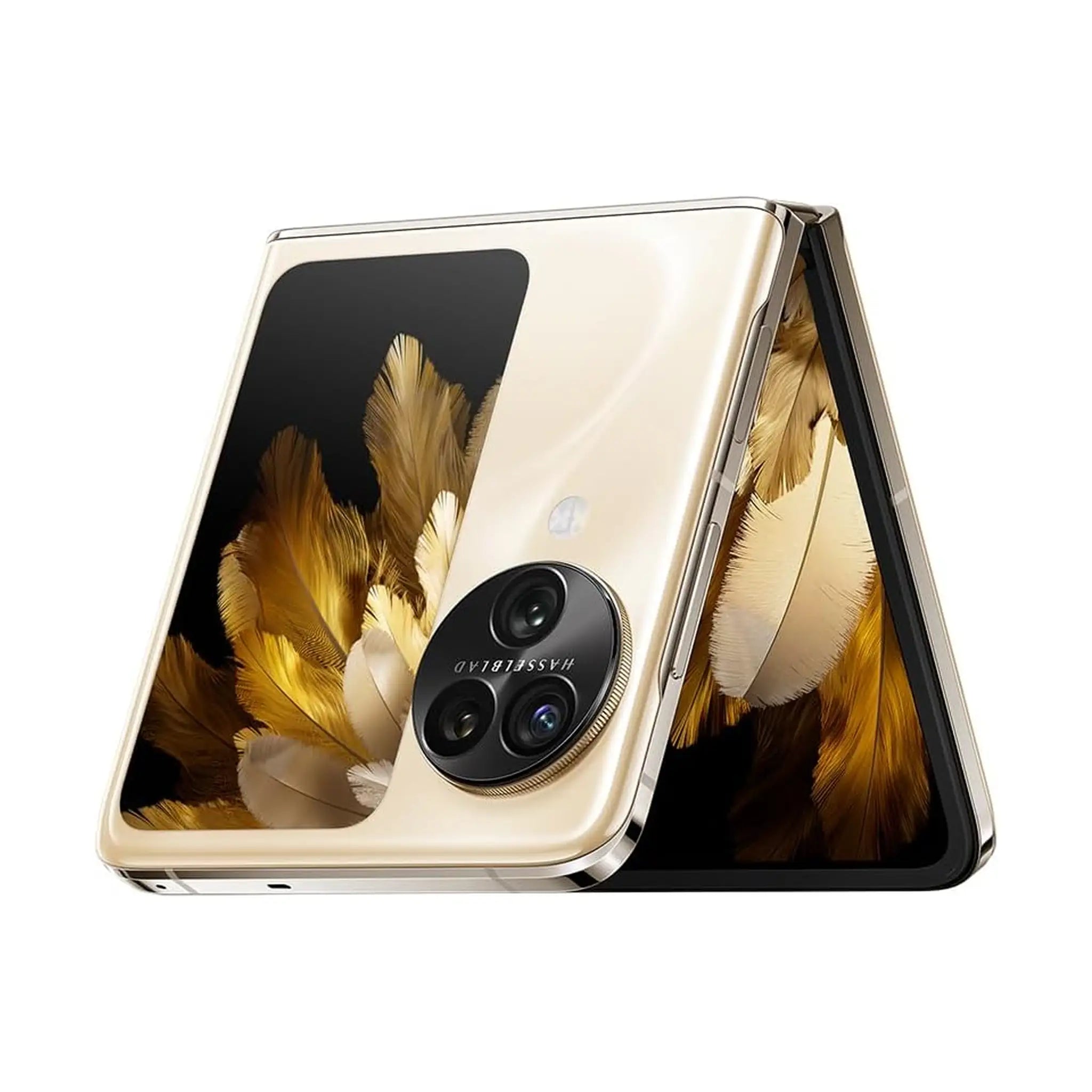 OPPO Find N3 Flip 5G Smartphone – 256GB Storage, 12GB RAM, Cream Gold (International Version)