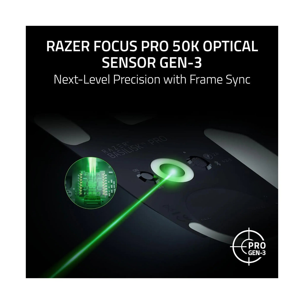 Razer Basilisk V4 Pro Wireless Gaming Mouse – Focus Pro 50K Optical Sensor, 8K Hz Wireless, Up to 200 Hr Battery, Black