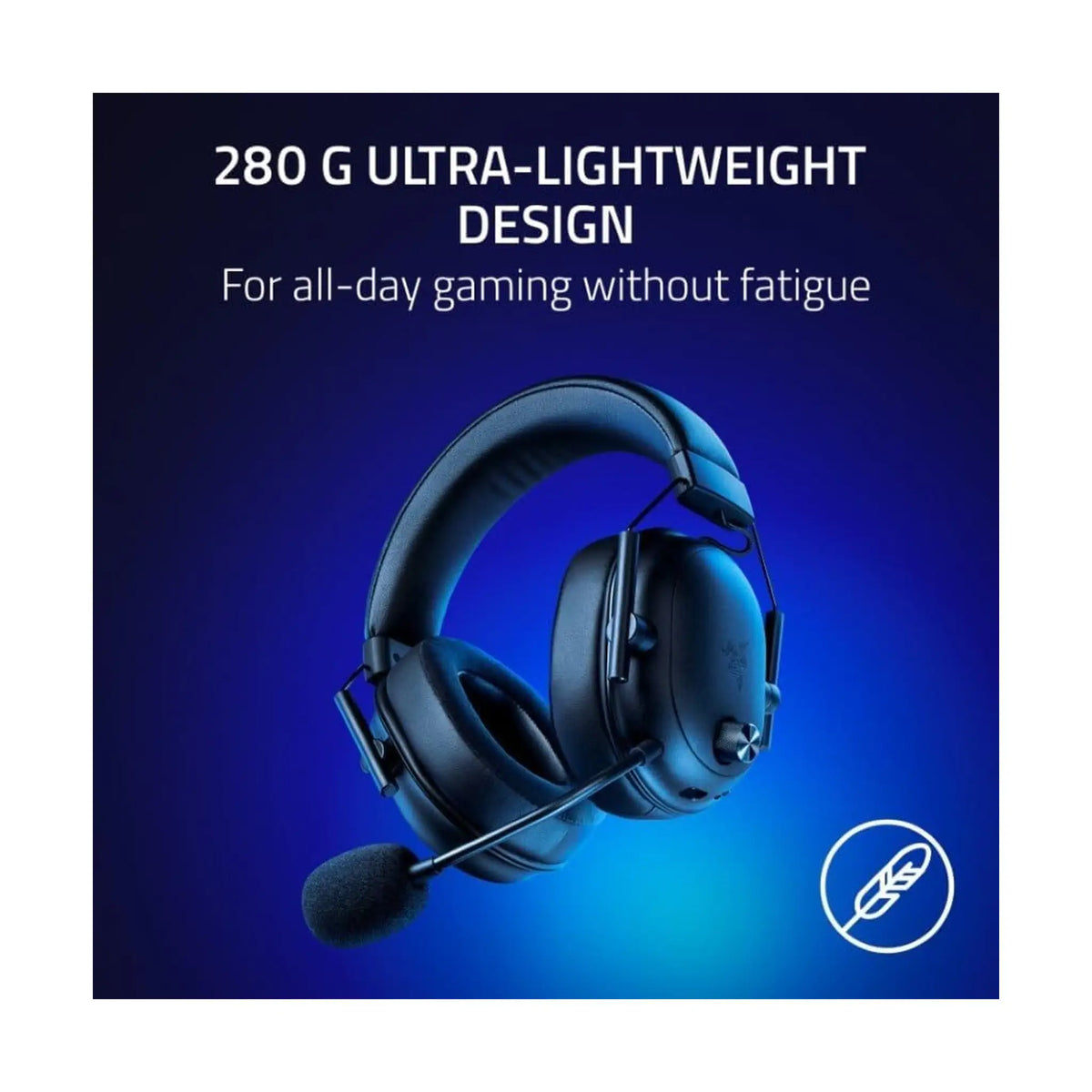 Razer BlackShark V2 HyperSpeed Wireless Gaming Headset – THX Spatial Audio, 50mm Drivers, 2.4GHz & Bluetooth, 70-Hour Battery, Black