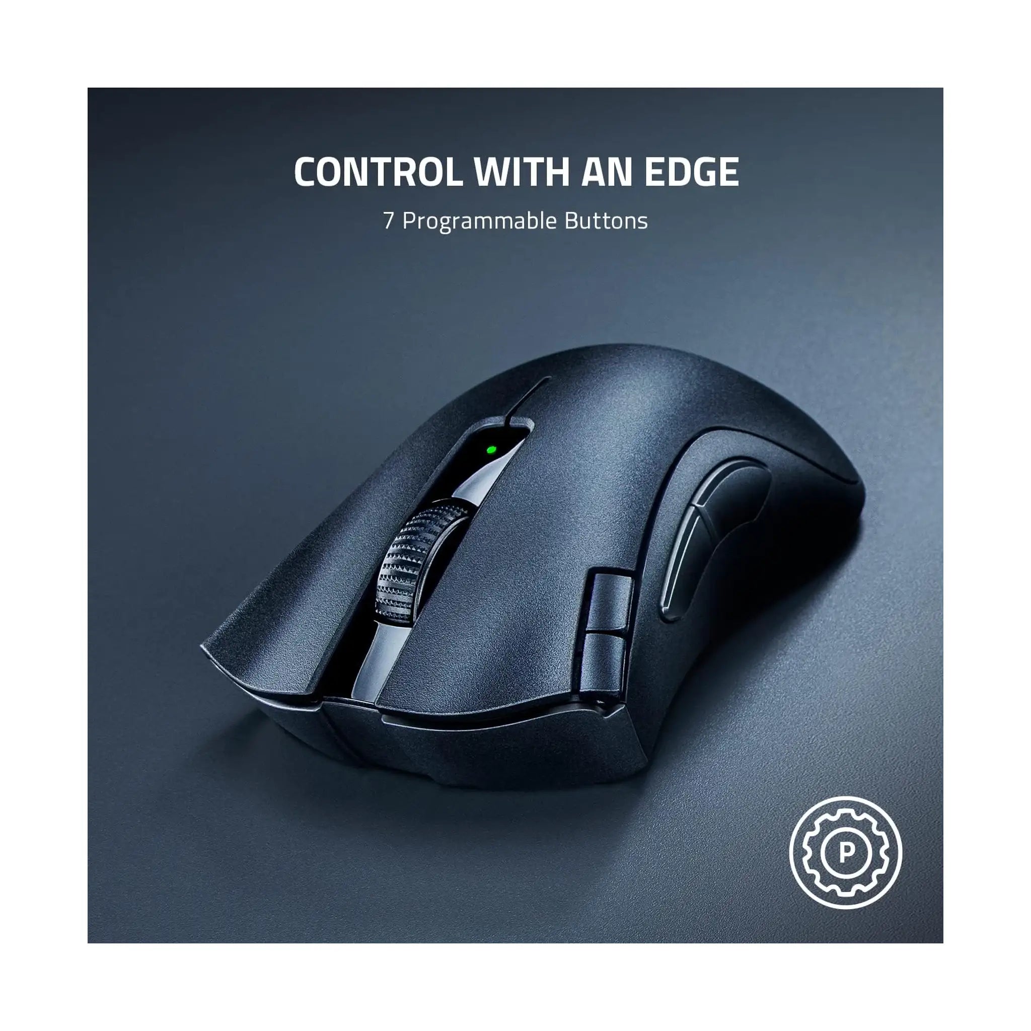 Razer DeathAdder V2 X HyperSpeed Wireless Gaming Mouse – 14K DPI, 7 Buttons, Black