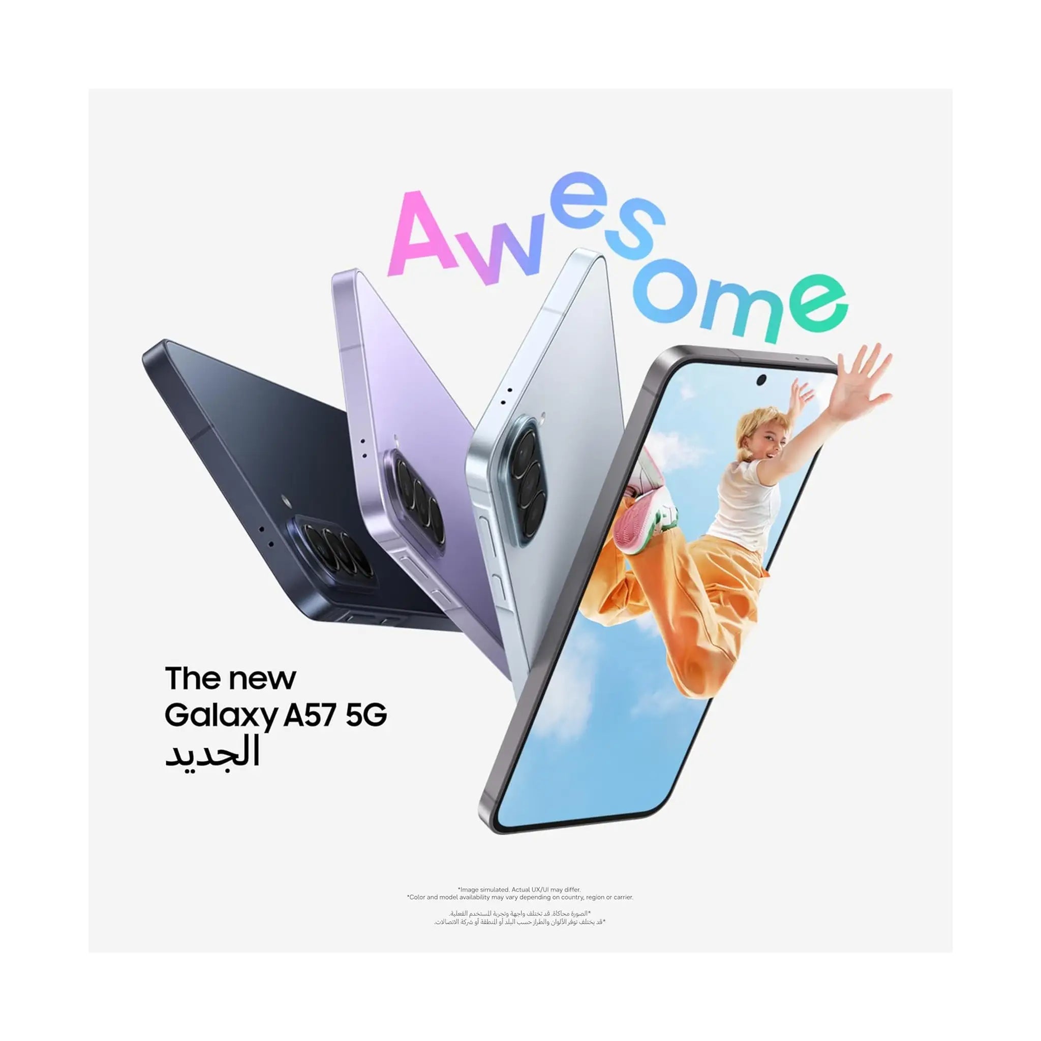 Samsung Galaxy A57 5G Android Smartphone – 8GB/12GB RAM, 128GB/256GB/512GB Storage, 50MP Camera, Large Display