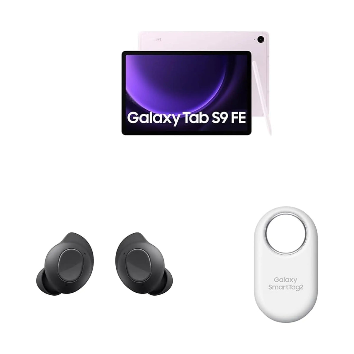 Samsung Galaxy Tab S9 FE, 8GB RAM, 256GB Storage - with S Pen, Galaxy Buds FE & SmartTag2 Bundle