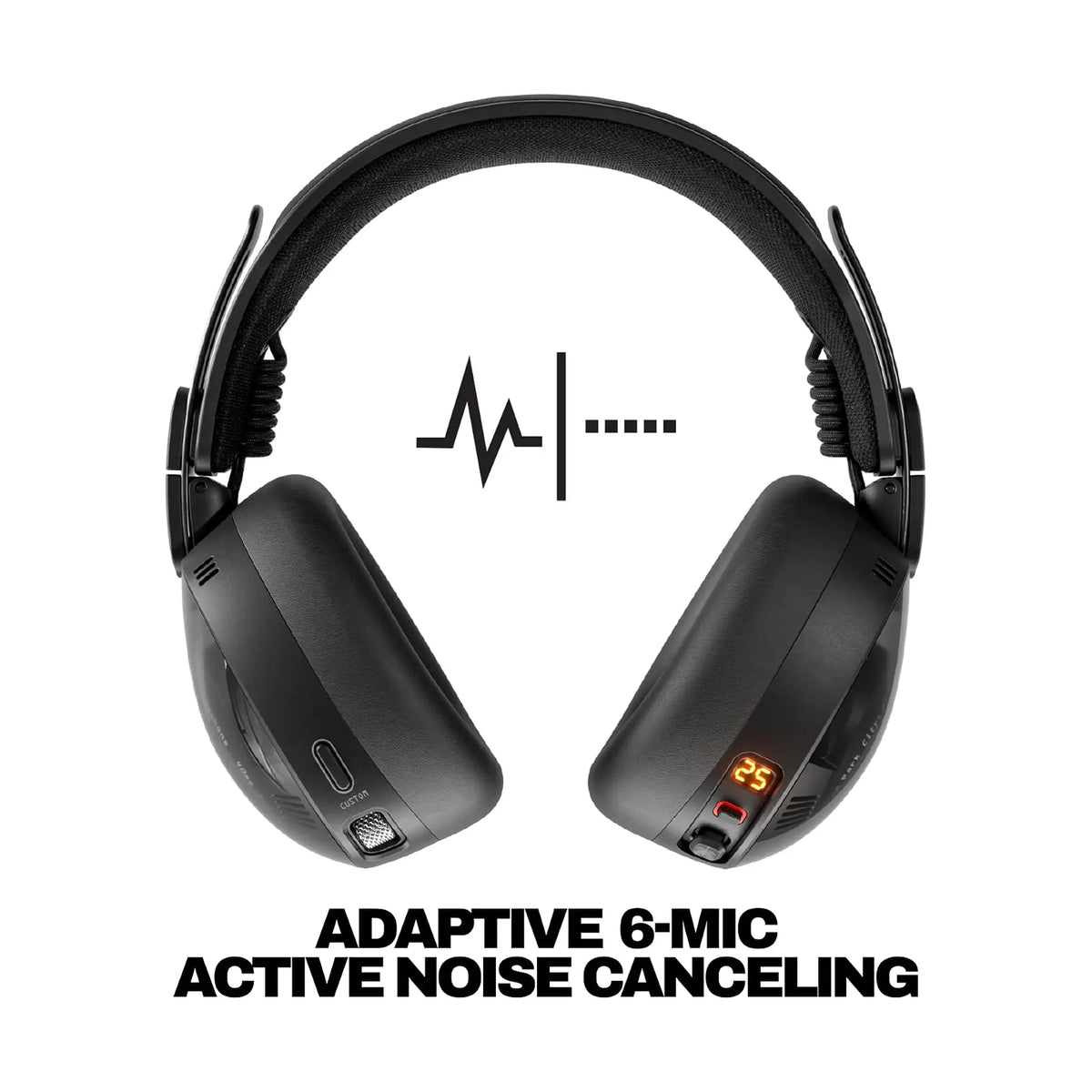 Skullcandy Aviator 900 ANC Wireless Over-Ear Headphones – THX Spatial Audio with Head Tracking, Adaptive Noise Cancelling, up to 60 Hours Battery, True Black