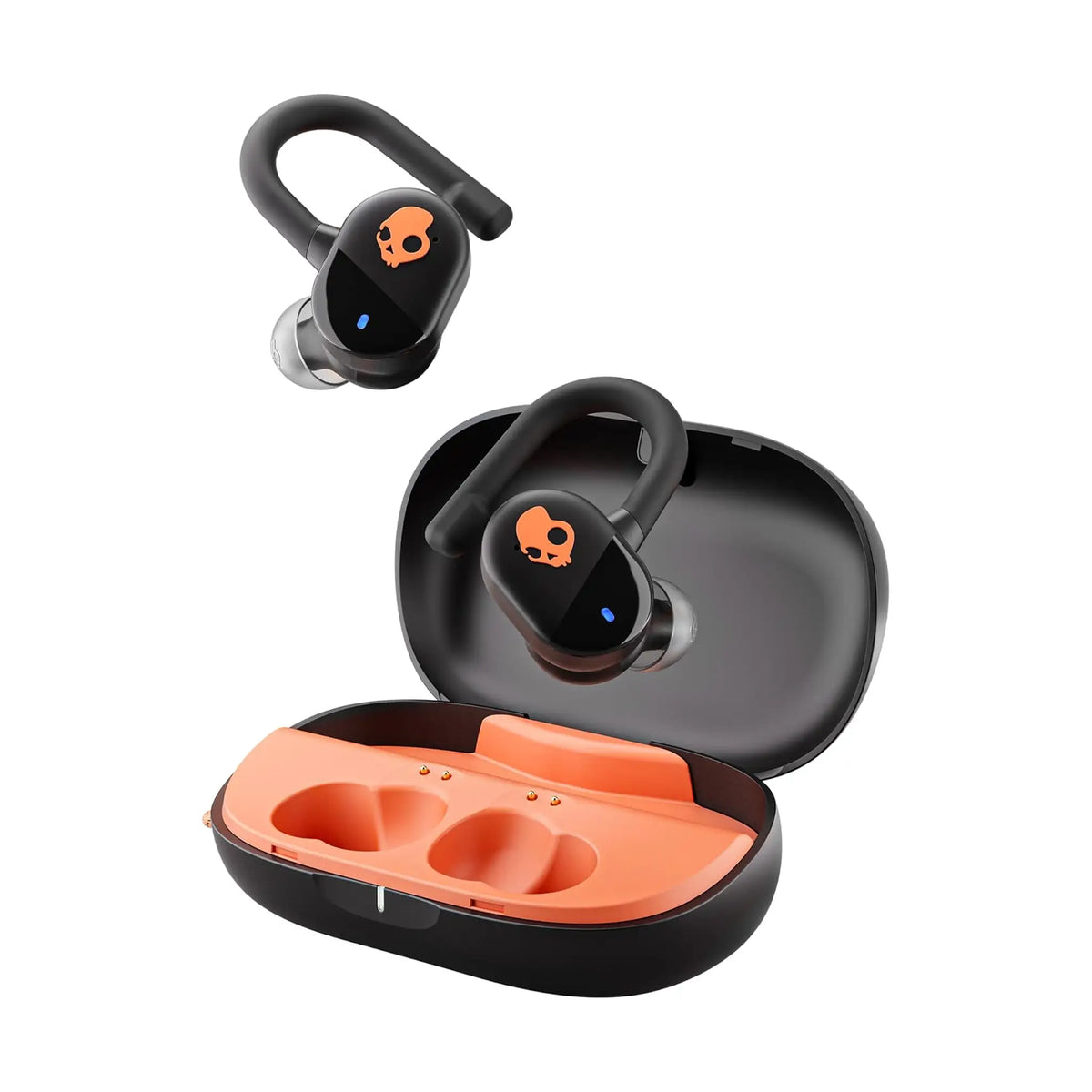 Skullcandy Push Play Active Wireless Earbuds -  Black & Orange