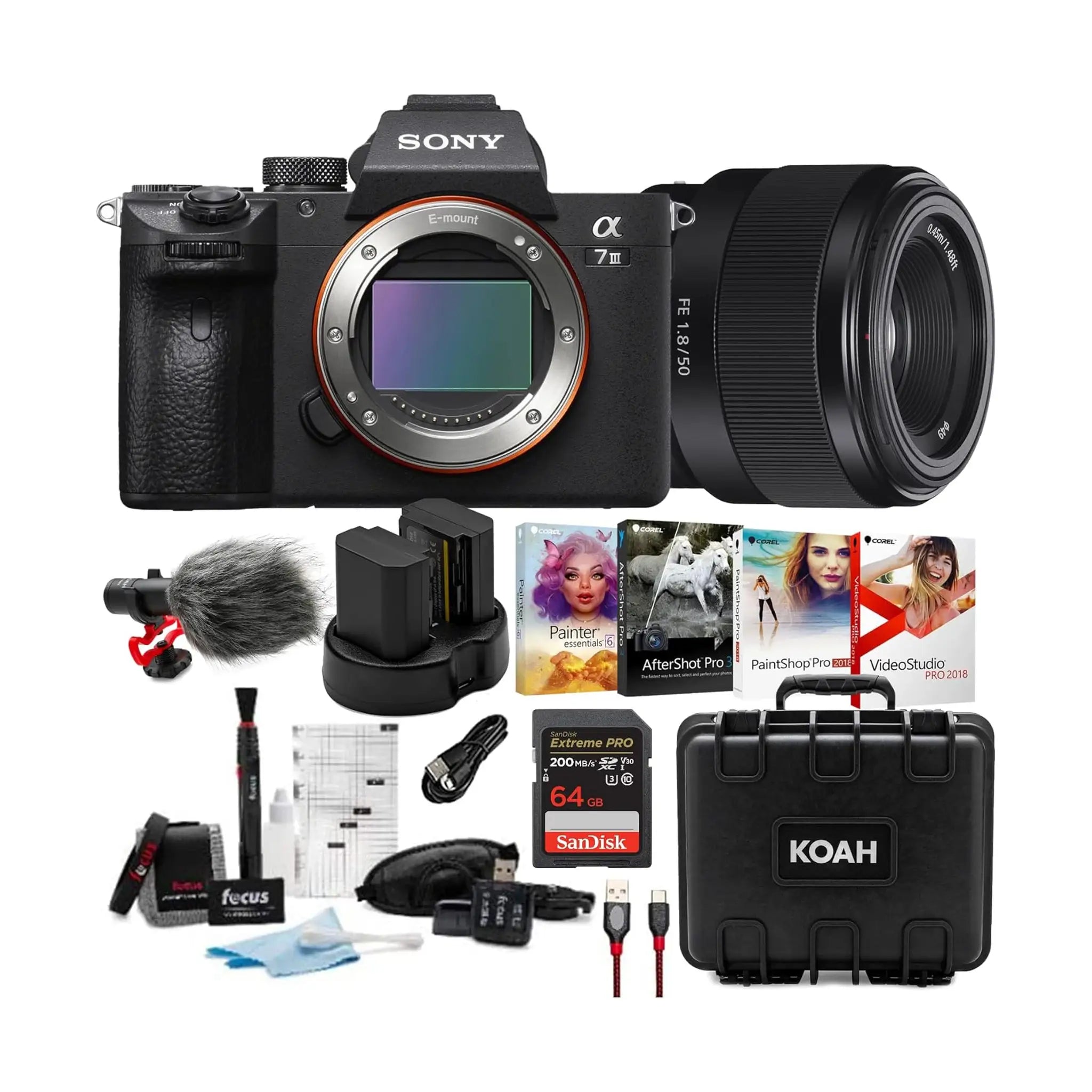 #Bundle Option_28-70mm Lens Bundle + Accessories (Lens, Microphone, Memory Card, Case, Cable, Battery, Dual Charger, Art Suite)