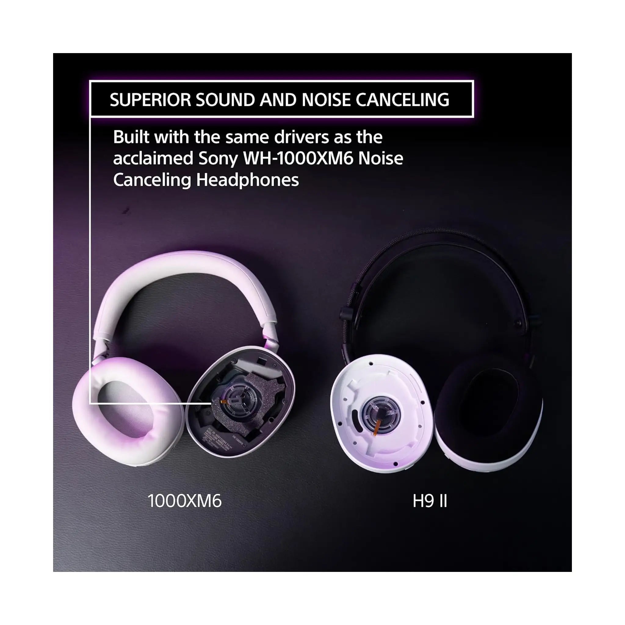 Sony INZONE H9 II Wireless Noise Canceling Gaming Headset – 2.4GHz & Bluetooth, Detachable AI Mic, Multi-Platform