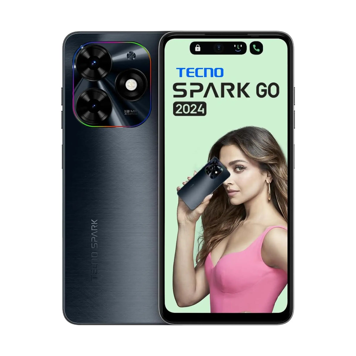 Tecno Spark Go 2024 - Dual SIM - 3GB RAM - 64GB Storage - 4G - Gravity Black