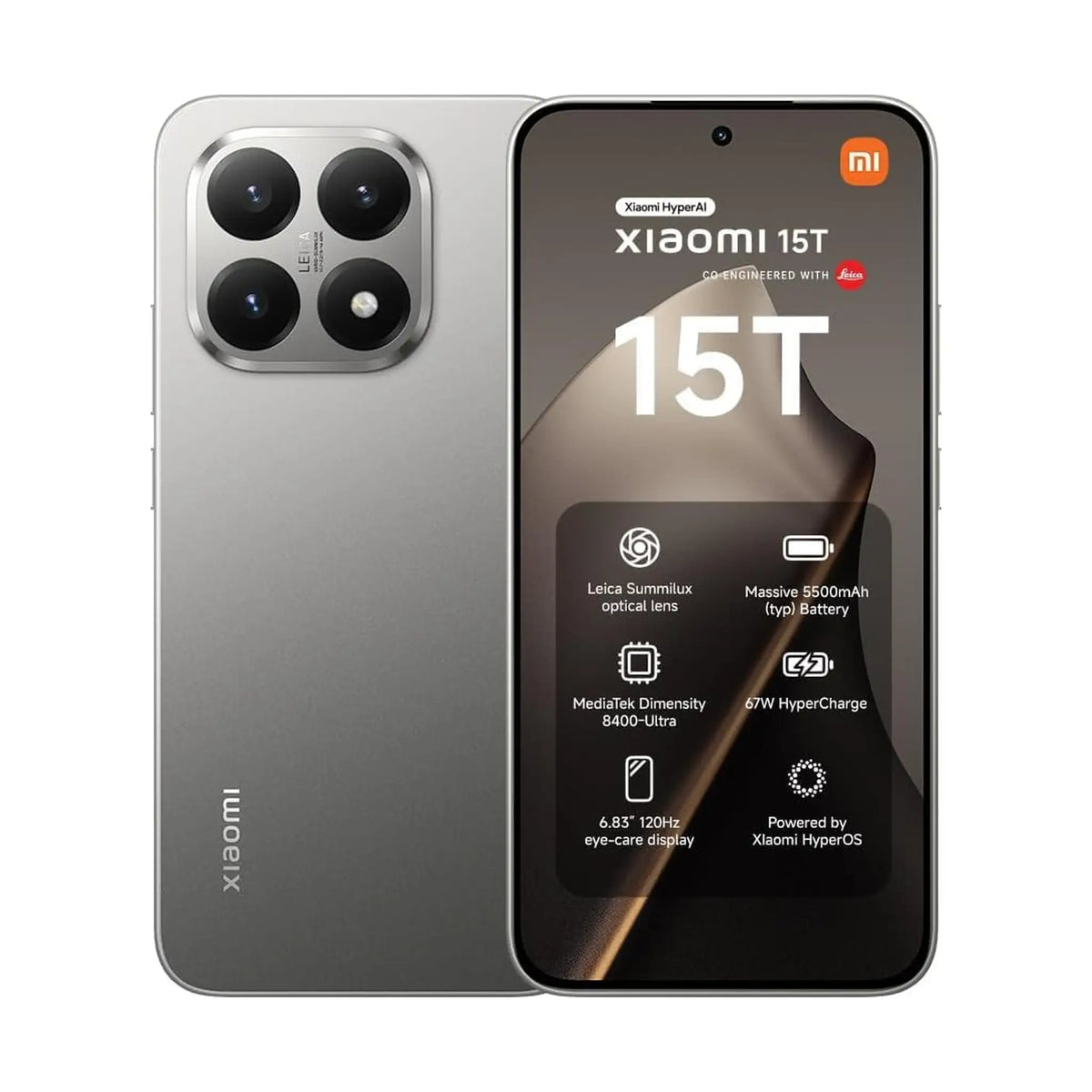 Xiaomi 15T - 6.83" 120Hz Display - MediaTek Dimensity 8400-Ultra