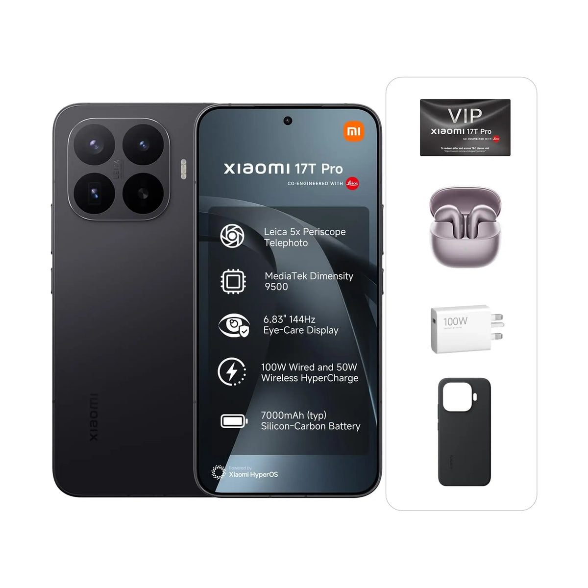 Xiaomi 17T Pro 5G Smartphone – 12GB RAM – 256GB/512GB – With Audio Accessories