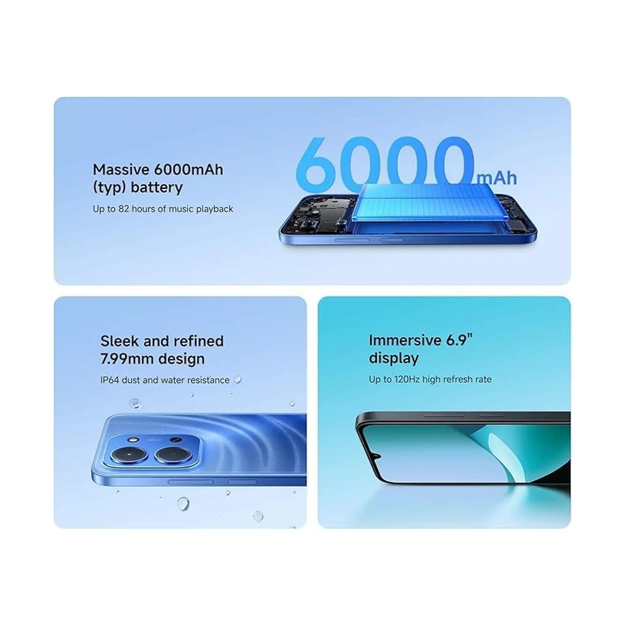 Xiaomi Redmi 15C 4G - 6.9" 120Hz Display - 50MP AI Dual Camera