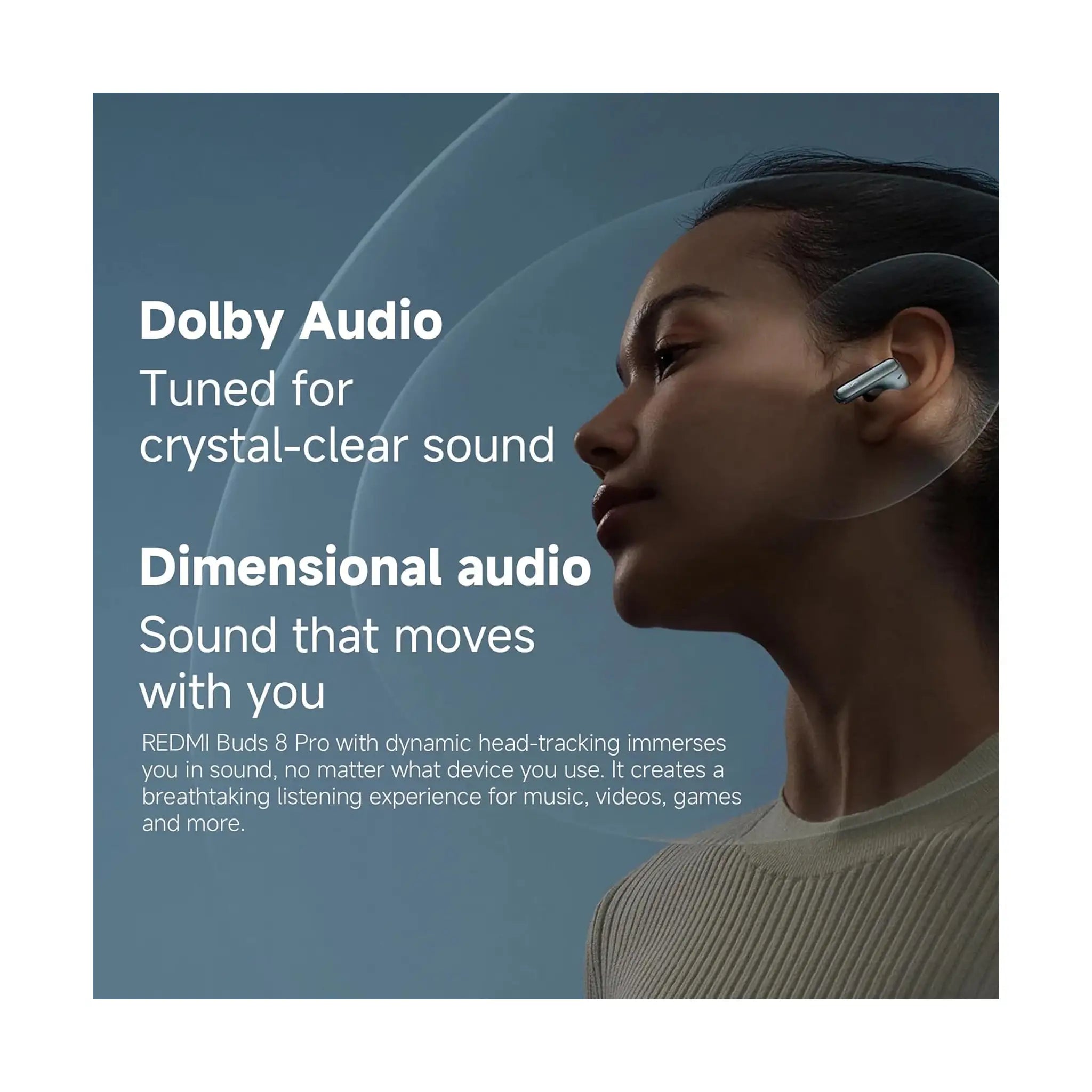 Xiaomi Redmi Buds 8 Pro True Wireless Earbuds – In‑Ear, 55dB ANC, Triple Driver, Hi‑Res Hi‑Fi, Dolby Audio, 33h Battery, Bluetooth 5.4, IP54