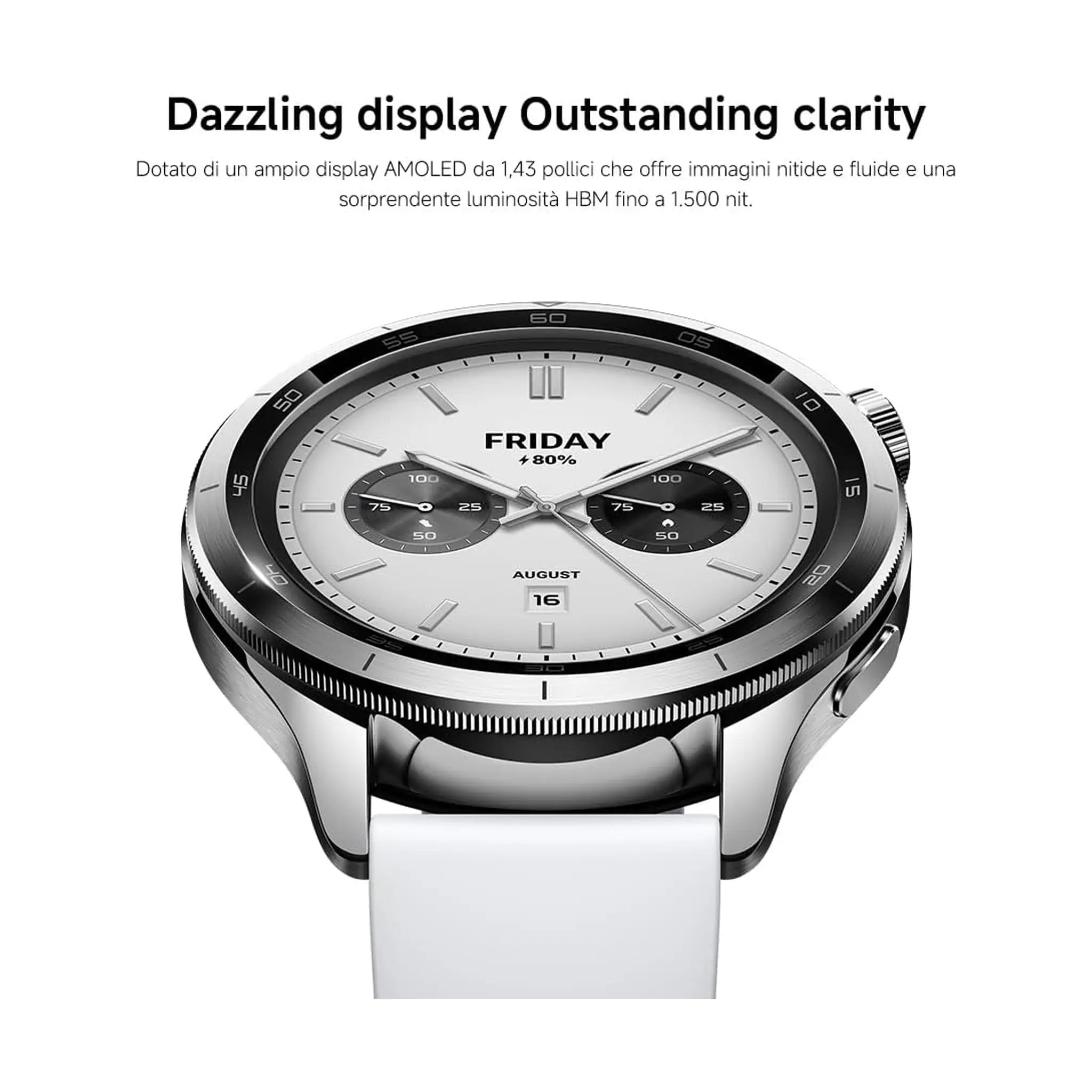 Xiaomi Watch S4 - 1.43" AMOLED - Bluetooth Calling - Noise Reduction - Advanced Health Tracking - Up to 15-Day Battery